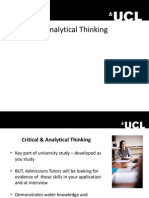 Critical and Analytical Thinking Presentation