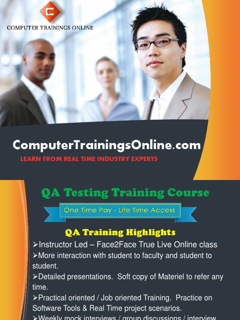 QA Testing Online Training and Placement in USA | Quality Assurance