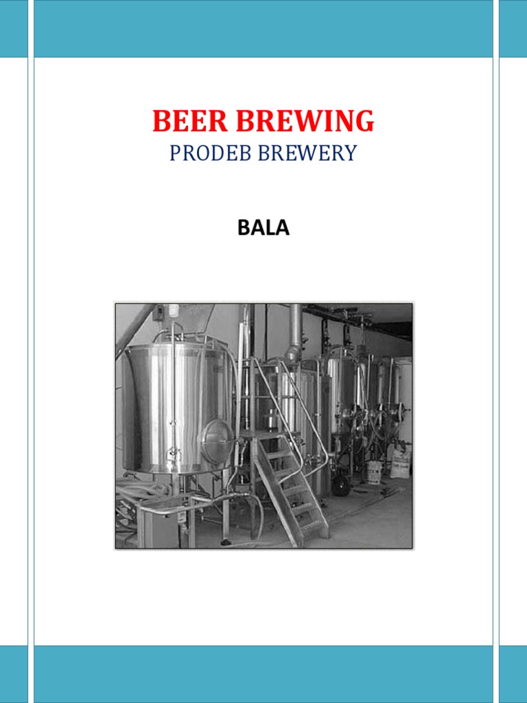 Beer Brewing Process PDF Brewing Alcoholic Drinks