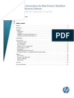 Installation Best Practices For Data Protector SharePoint