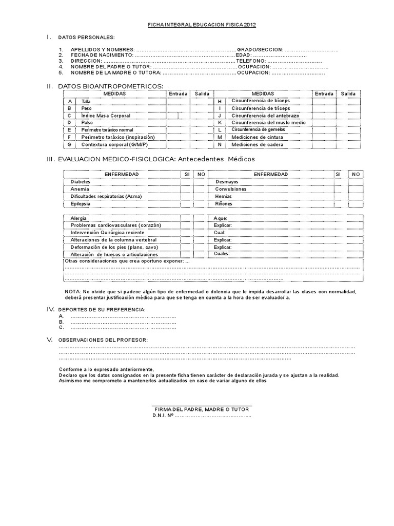 Ficha Integral | PDF | Crecimiento personal y profesional
