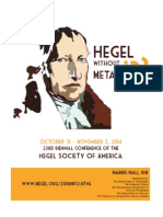 Hegel Without Metaphysics Poster