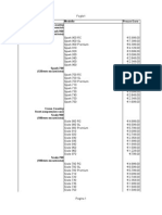 Listino Prezzi SCOTT 2014