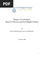 Equity Overlooked: Charter Schools and Civil Rights Policy. UCLA Civil Rights Project Report 2009