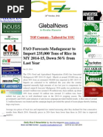 24th October ,2014 Daily Exclusive ORYZA E-Newsletters Shared by Riceplus Magazine