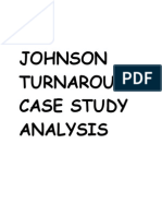 Johnson Turnaround Case Study Analysis