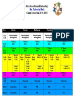 Tolbert Schedule 2014-2015