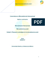 Mercadotecnia Social-Unidad 3-Planeación Estrategica en La Mercadotecnia Social PDF