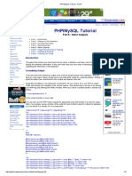 PHP - MySQL Tutorial - Part 5 PDF