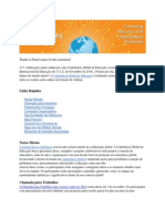 GEC Press Release 2014 in Portuguese
