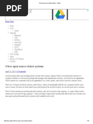 9 Free Open Source Ticket Systems Neweb Web Application Help
