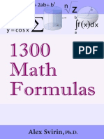 1300 Maths Formulas