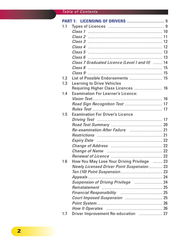 New Brunswick Driver's Handbook Overview | PDF | Driving | Driver's License