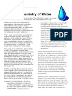 chemistry of water