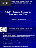 Aula IX - Preparo, Transporte, Lançamento, Adensamento e Cura(1).pptx