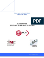 Sector Reciclajes de Metales en España PDF
