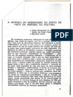 A Estética Do Modernismo Do Ponto de Vista Da História Da Cultura - José Guilherme Merquior PDF