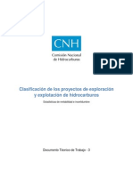Clasificación de Los Proyectos de Exploración y Explotación de Hidrocarburos PDF