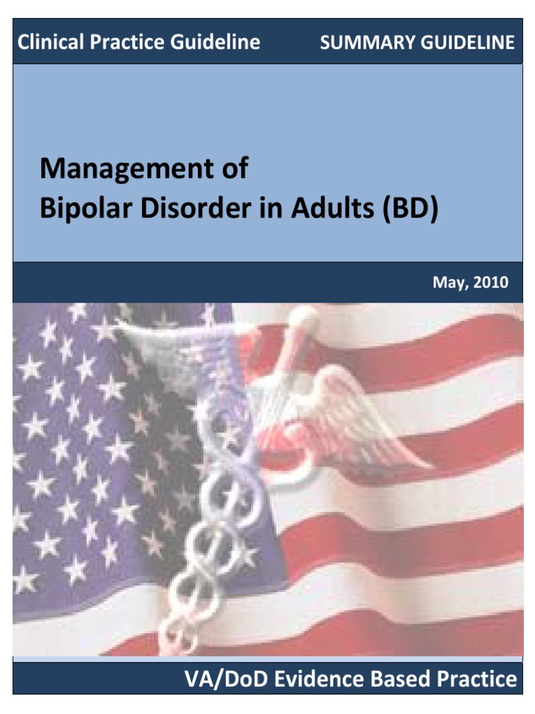 Management of Bipolar Disorder in Adults (BD) : Clinical Practice ...