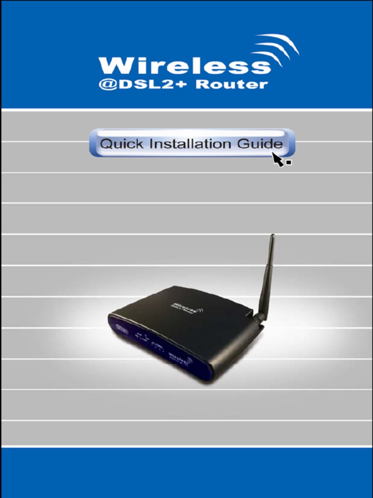 PLDT Wireless ADSL2+ Router Setup Guide | PDF | Wireless Lan | Ip Address