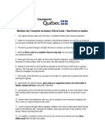 Quebec Driving Rules