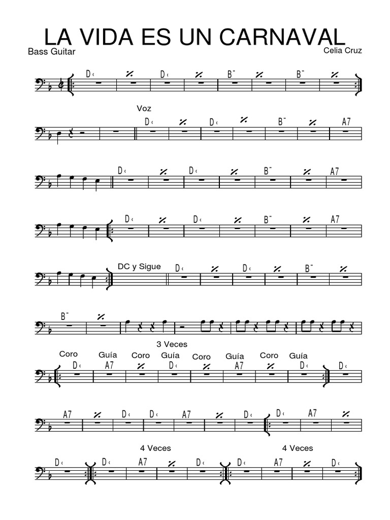 LA VIDA ES UN CARNAVAL Bass Guitar.pdf