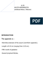 GIS-K-25 Acute Appendicitis Appendiceal Mass / Abscess