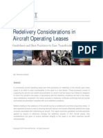 Redelivery Considerations in Aircraftt Operating Leases - V1