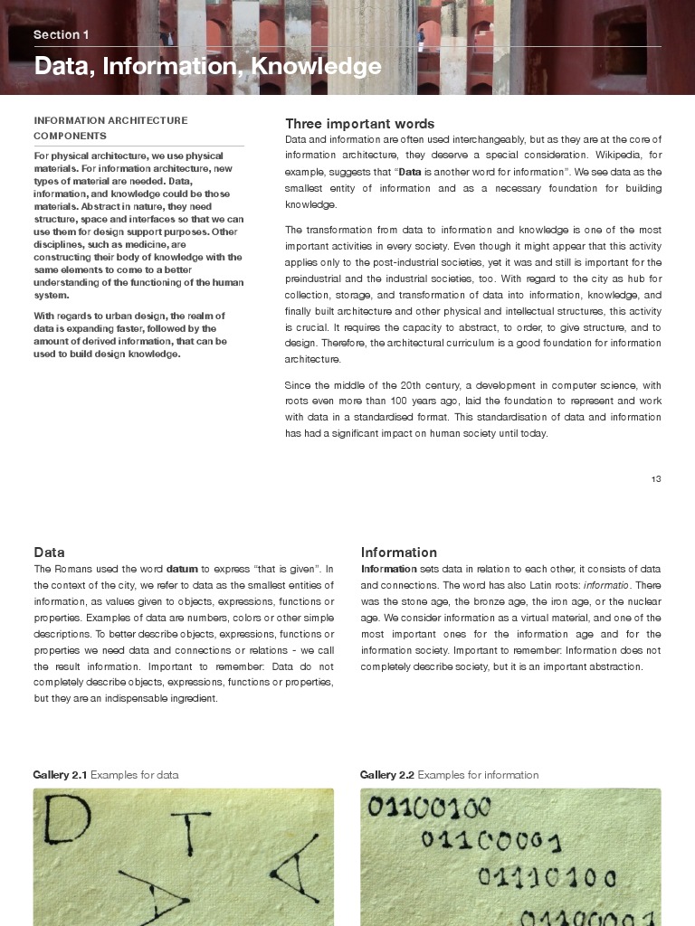 Data, Information, and Knowledge Explained | PDF | Information | Data