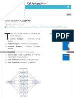 Phases of Compiler HTML