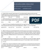 1a LISTA DE EXERCICIOS FORÇA PESO PDF