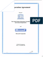 Strategy Agreement between UNESCO and Microsoft
