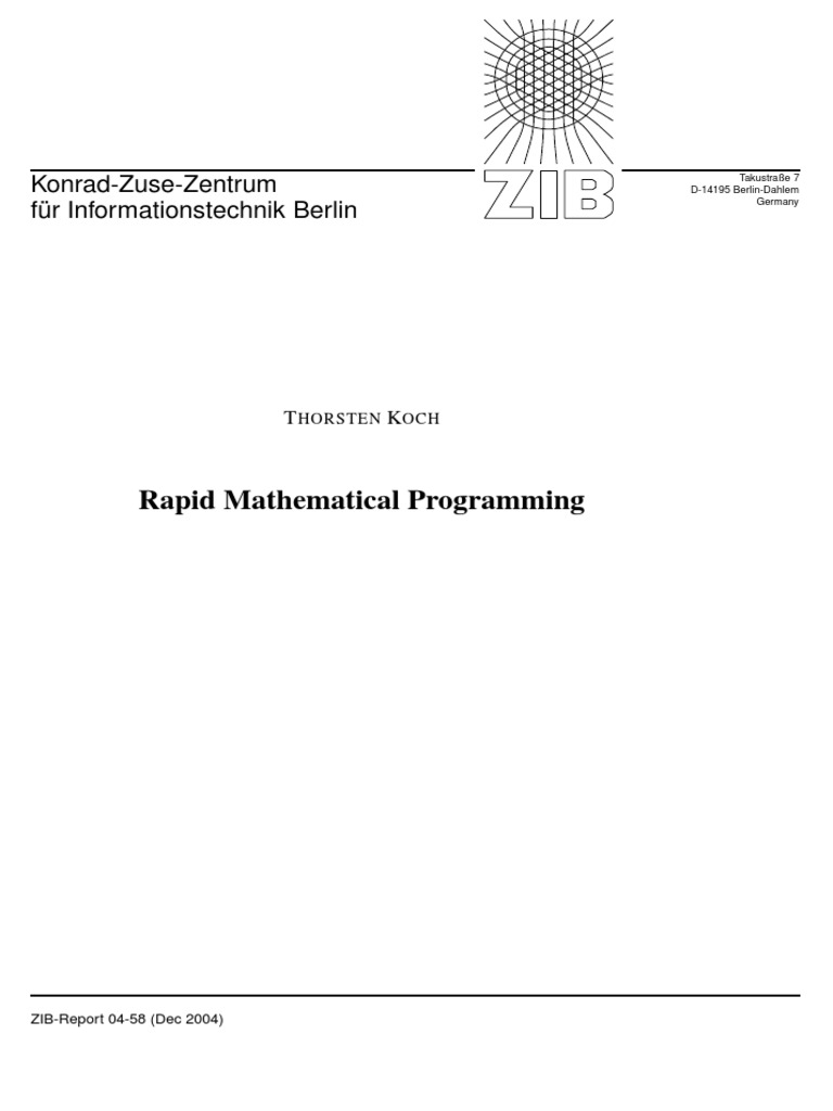 Phd thesis on linear programming