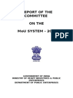 Report of The Committee On The MoU System 2012