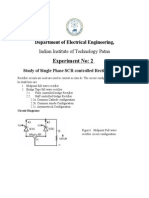 Experiment No: 2: Department of Electrical Engineering