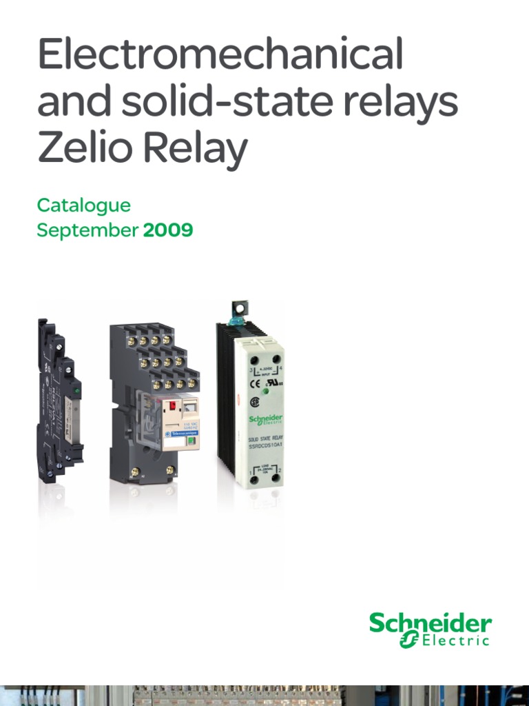 Schneider Electric Relay's Catalog Sept 09 Electrical Connector Relay