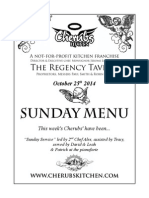 Sunday Menu: The Regency Tavern