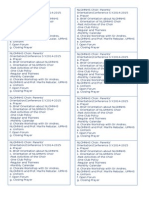 Agenda for Choir Members Parents' Meeting