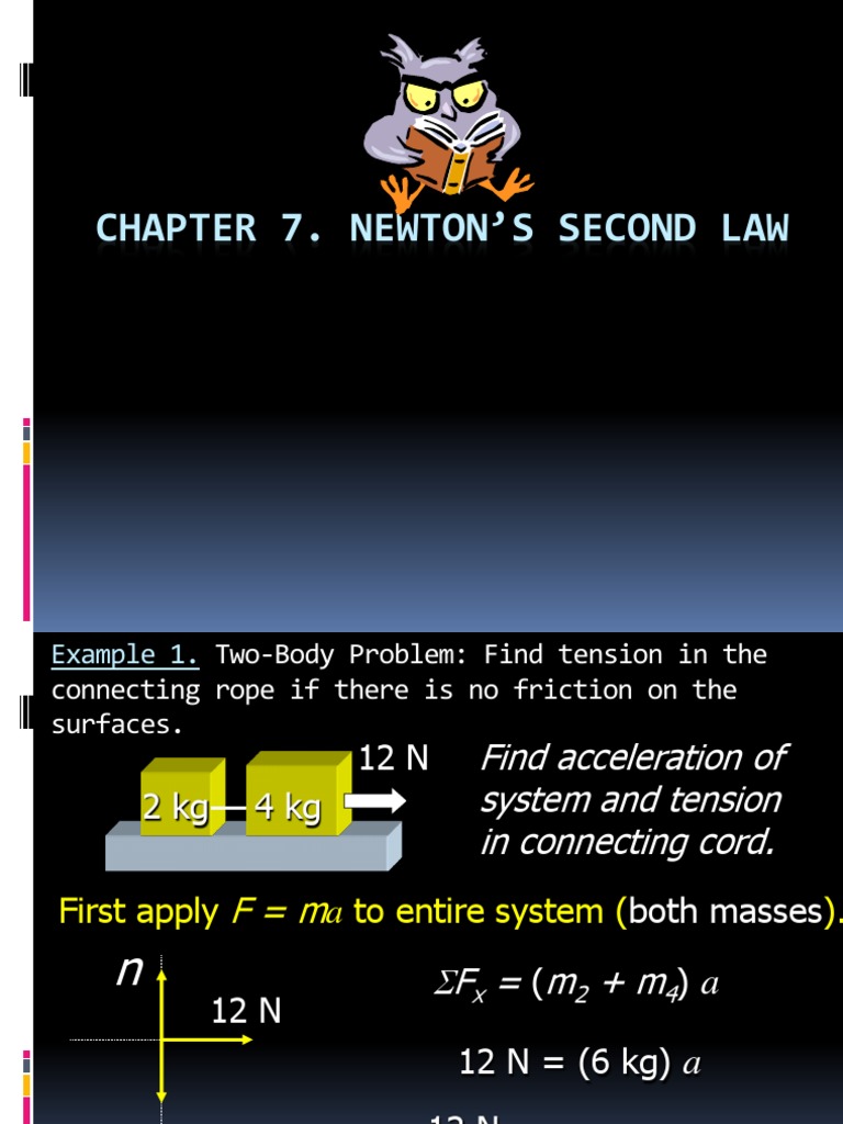 Newton's Second Law: Two-Body Problems | PDF
