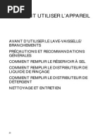 Mode D Emploi Lave Vaisselle PDF