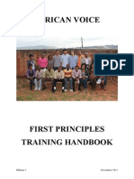 African Voice - First Principles Training Guide (2012 Ed 1)