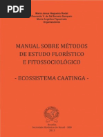 METODOLOGIA ESTUDO fITOSSOCIOLOGIA PDF