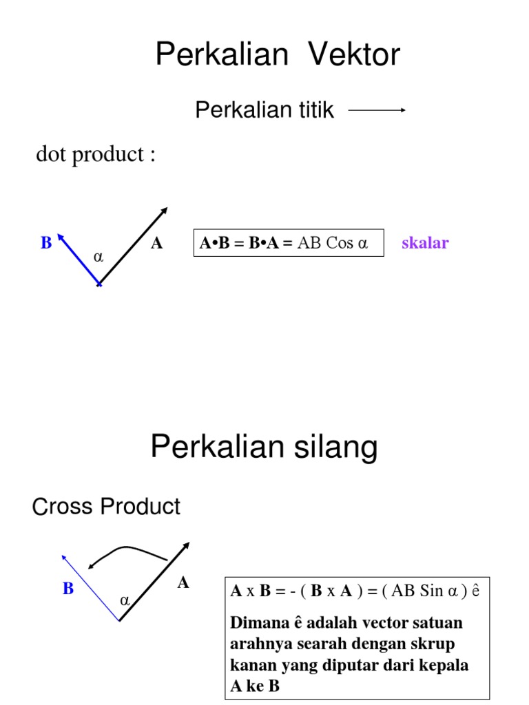 Vektor: Perkalian & Komponen | PDF