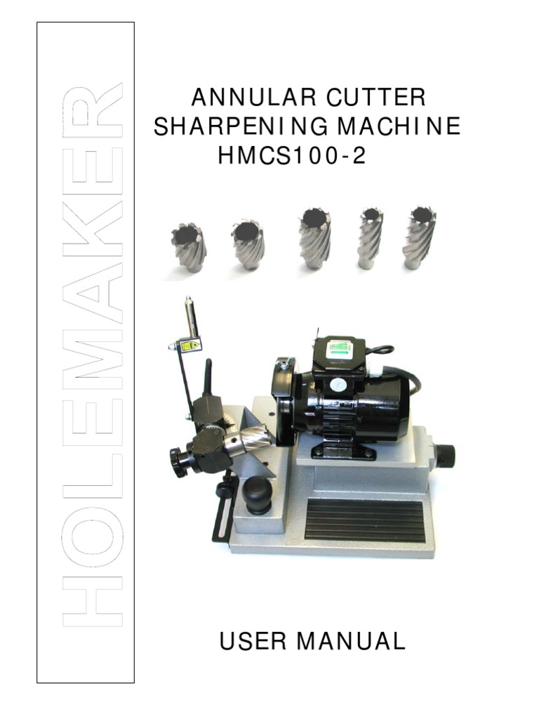 Annular Cutter Sharpening Machine HMCS1002 PDF Equipment Tools