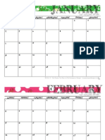 2015 Free Printable Calendar from Two Peas in a Pod 