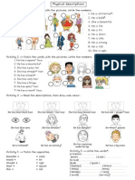 Physical-Descriptions Worksheet PDF