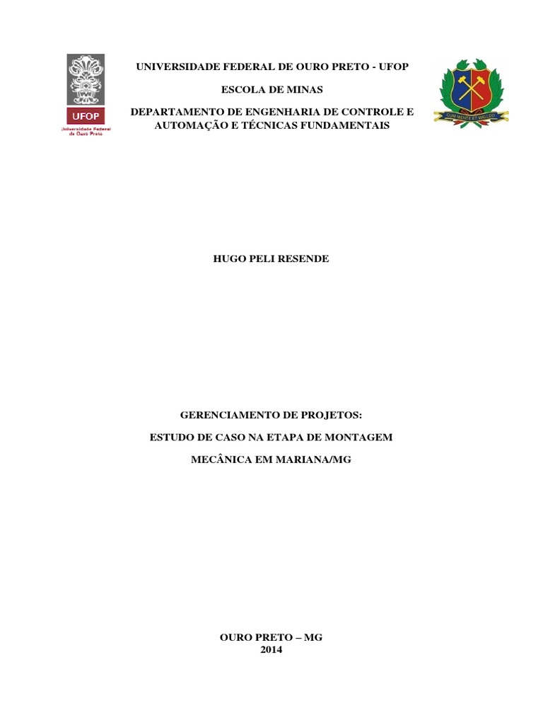 Monografia Gestão de Projetos - Versão Final - Hugo Peli PDF | PDF ...