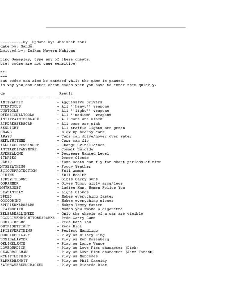 Grand Theft Auto | PDF