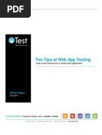 Utest Whitepaper 10 Tips Web App Testing PDF