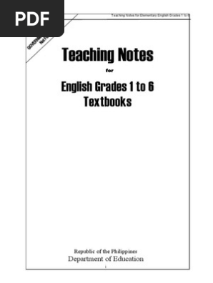 English for You and Me Teachers Note